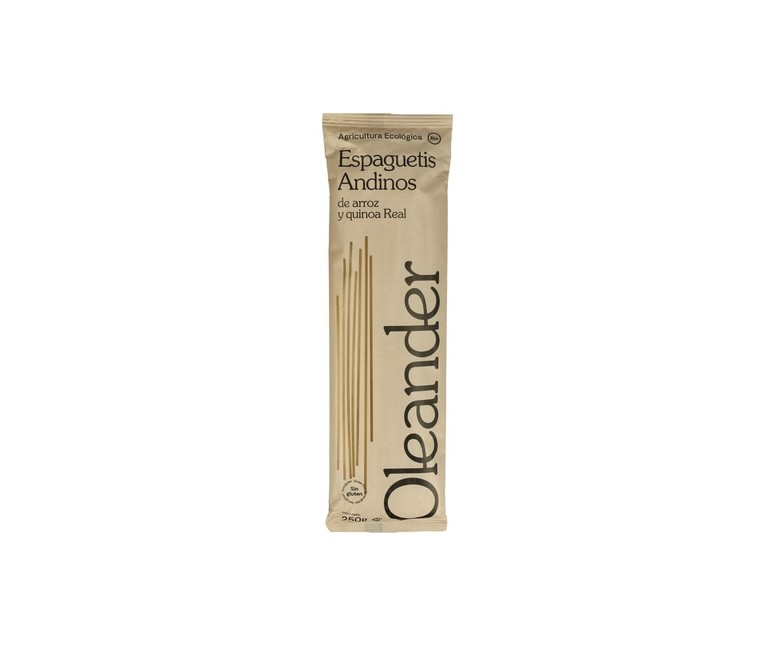 Espaguetis andinos de arroz y quinoa real bio 250 g Oleander