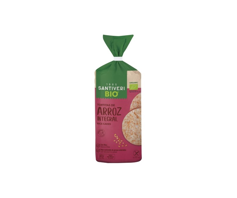 Tortitas Bio de Arroz Integral 100 g Santiveri