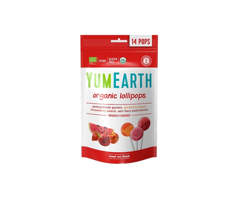 Piruletas veganas Bio 85 g Yumearth