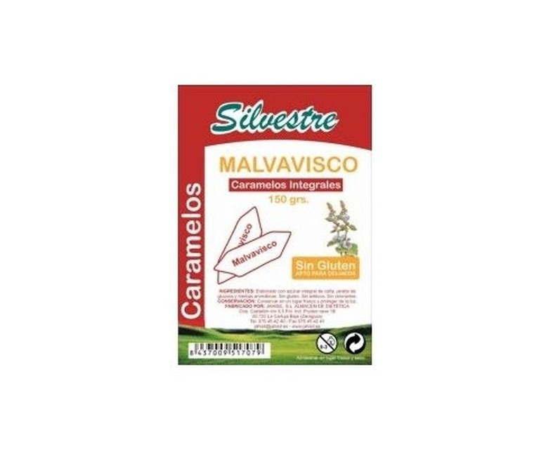Caramelos De Malvavisco Con Azúcar Integral Sin Gluten 150 g Silvestre