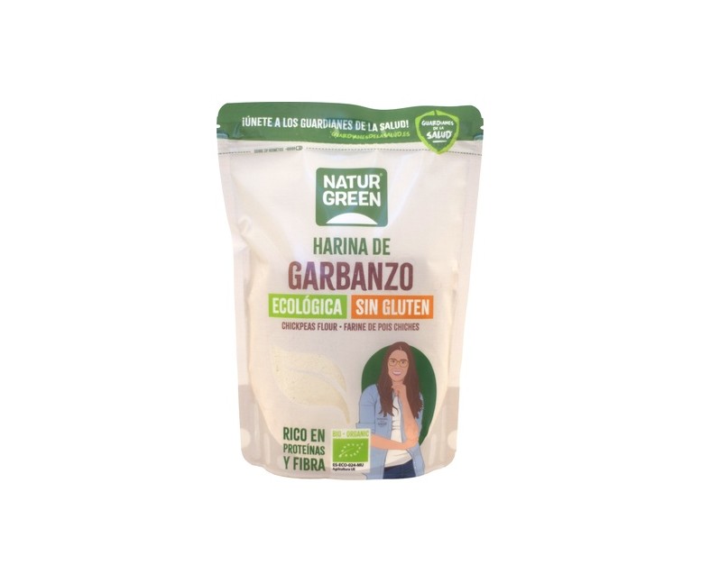 Harina de garbanzo bio 500 g de polvo NaturGreen