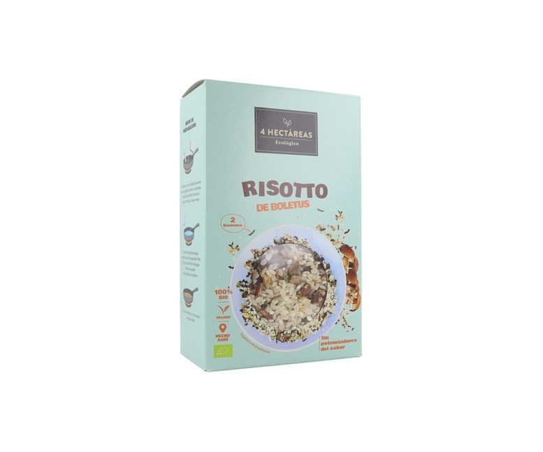 Risotto con setas Bio 250 g 4 Hectáreas