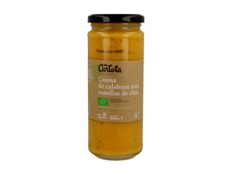 Crema de calabaza con semillas de chía