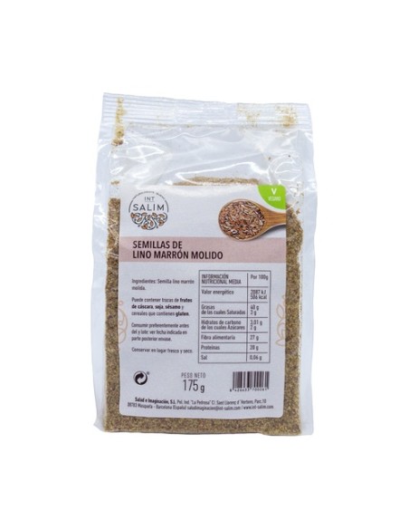Linaza Semilla Marrón Molida 175 g Int-Salim