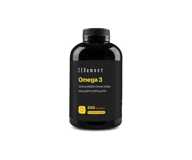 Omega-3 de Aceite de Pescado Salvaje 200 perlas Zenement