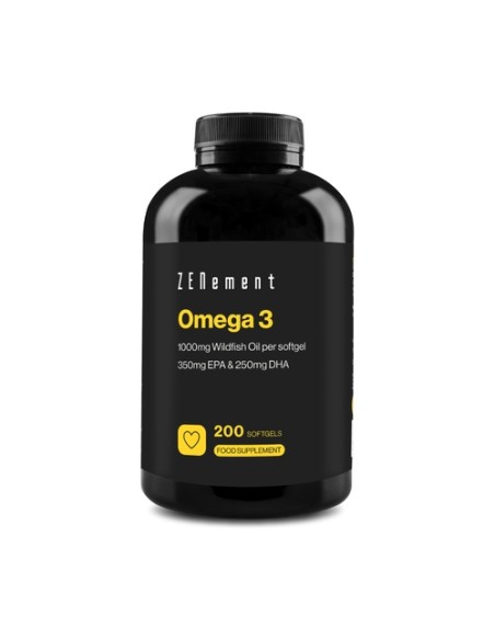 Omega-3 de Aceite de Pescado Salvaje 200 perlas Zenement