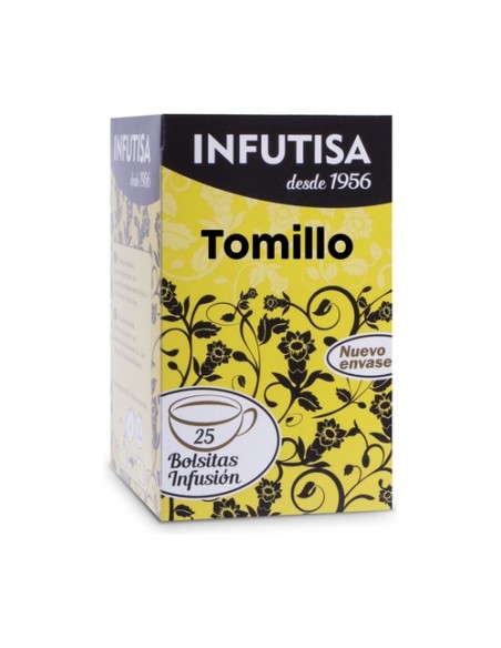 Infusiones Tomillo 25 bolsitas infusoras de 1.3g Infutisa