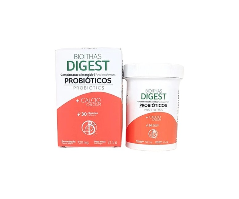 Digest probióticos 30 cápsulas de 720mg Bioithas