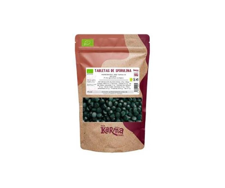 Spirulina Eco sin gluten vegan 300 comprimidos Karma