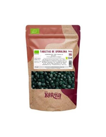 Spirulina Eco sin gluten vegan 300 comprimidos Karma