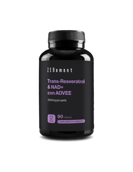 Trans-Resveratrol & NAD+ con aceite de oliva virgen extra 90 perlas Zenement