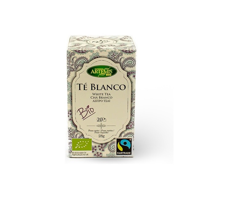 Té Blanco Eco 20 bolsitas infusoras Artemis