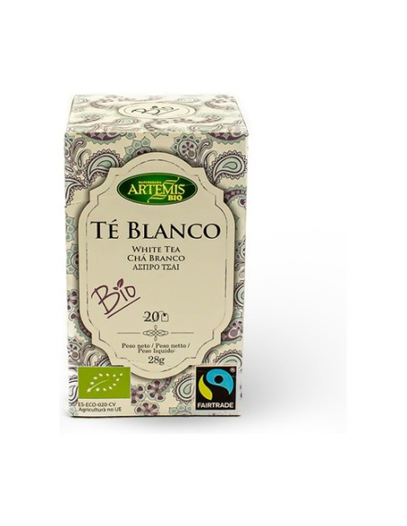 Té Blanco Eco 20 bolsitas infusoras Artemis