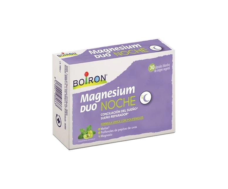 Magnesium dúo noche sueño reparador 30 cápsulas de 557mg Boiron