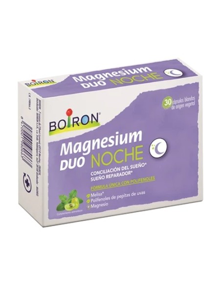 Magnesium dúo noche sueño reparador 30 cápsulas de 557mg Boiron