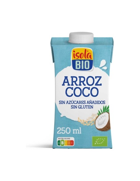 Bebida Mini de Arroz y Coco Bio 250 ml (Coco) Isola Bio