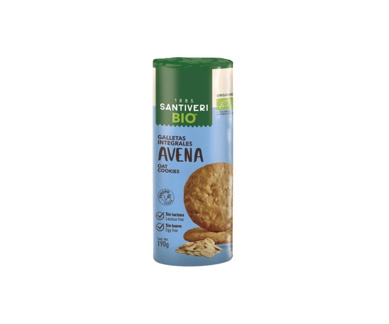 Galletas digestive avena Bio 190 g Santiveri