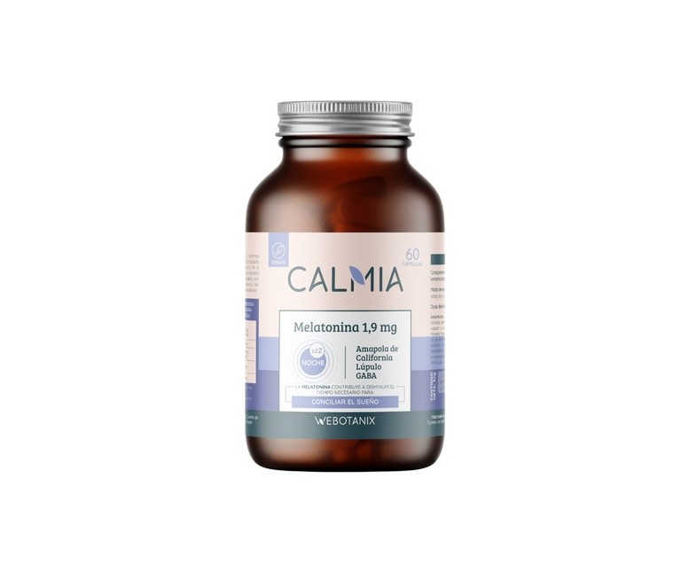 Calmia Noche Melatonina 1,9mg 60 cápsulas WeBotanix