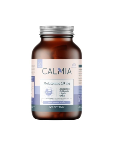 Calmia Noche Melatonina 1,9mg 60 cápsulas WeBotanix