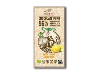 Chocolate negro 56% con limón