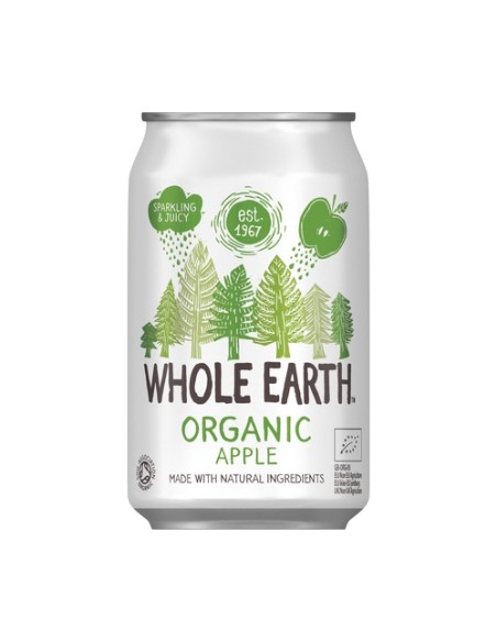 Refresco de manzana sin azúcar Bio 330 ml Whole Earth