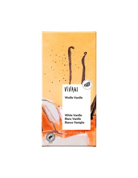 Chocolate blanco con vainilla bourbon bio 80 g (Vainilla - Chocolate) Vivani