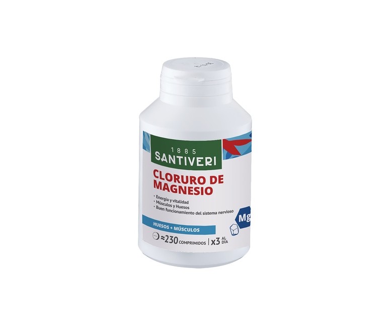 Cloruro magnésico 230 comprimidos de 100mg Santiveri