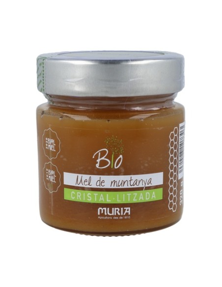 Tarro miel alta montaña cristalizada sin filtrar Eco 320 g Muria