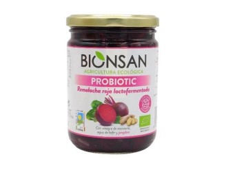 Remolacha roja con jengibre lactofermentada