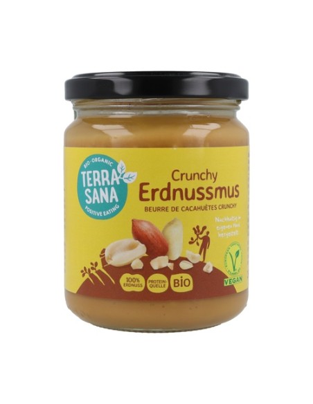 Crema de Cacahuete con Trozos de Cacahuete 250 g Terrasana