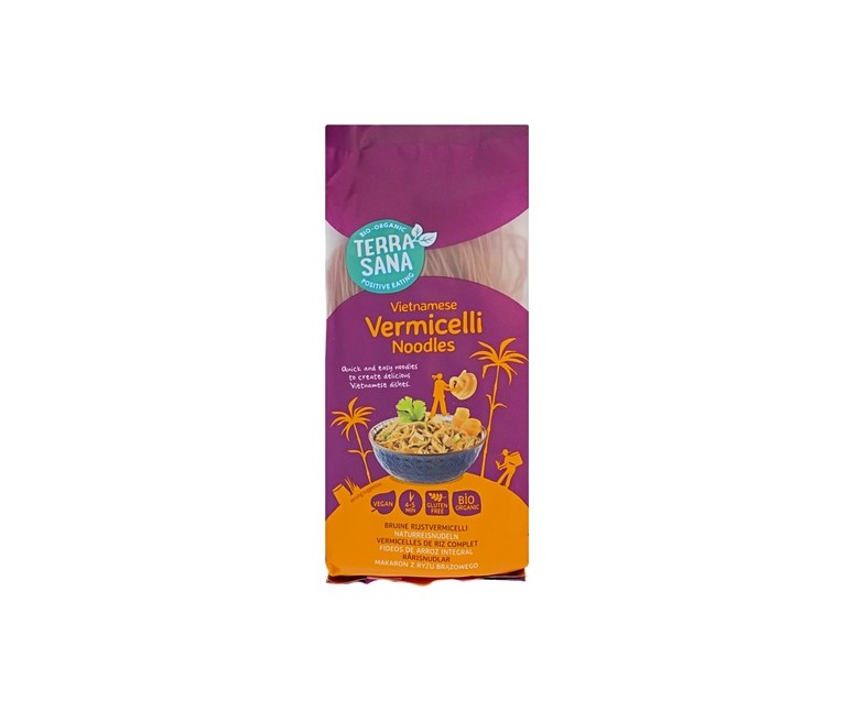 Fideos vietnamitas de arroz integral vermicell 250 g Terrasana