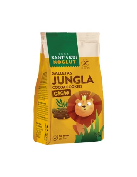 Galletas Jungla Cacao (Sin Gluten) 100 g (Cacao) Santiveri
