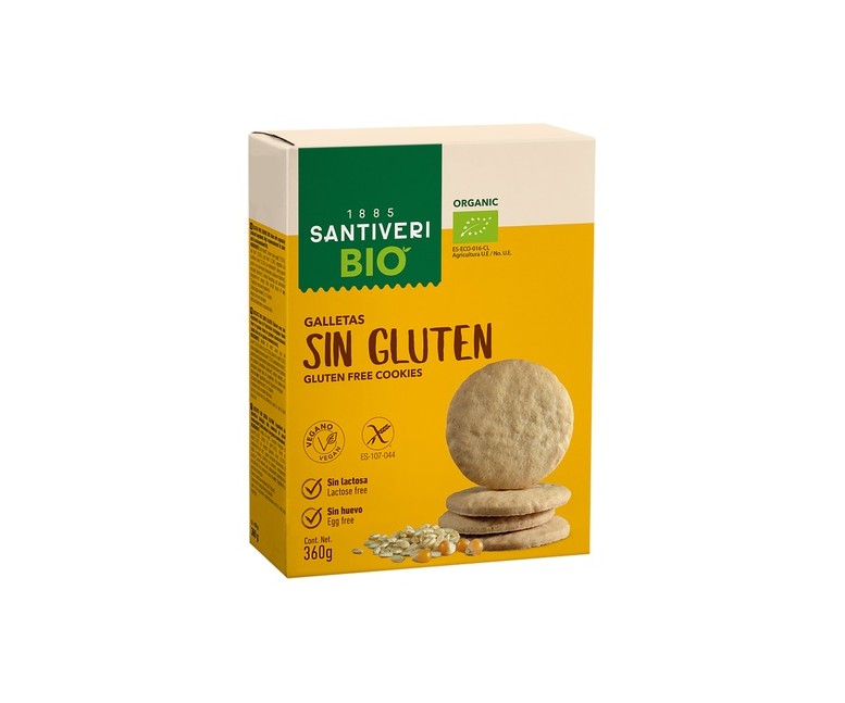 Galletas sin gluten Bio 360 g Santiveri