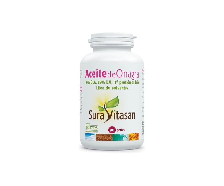 Aceite de Onagra 90 perlas de 500mg Sura Vitasan