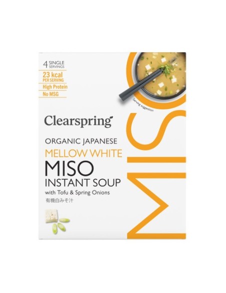 Sopa Miso y Tofu Suave 40 g Clearspring