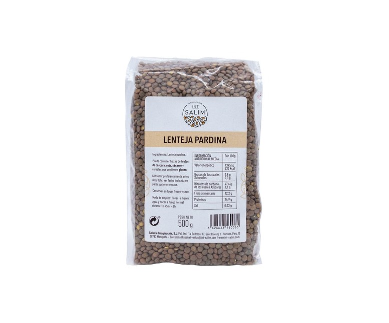 Lentejas Pardina 500 g Int-Salim