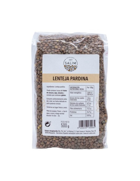 Lentejas Pardina 500 g Int-Salim