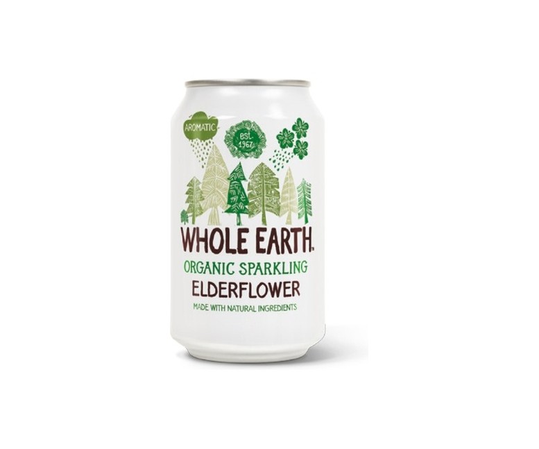Refresco de sauco sin azúcar Bio 330 ml Whole Earth