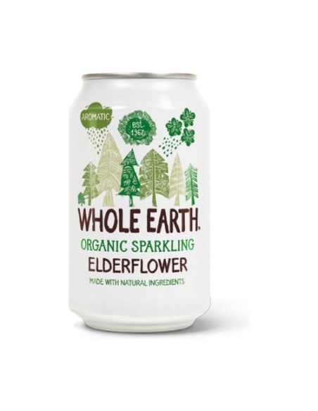 Refresco de sauco sin azúcar Bio 330 ml Whole Earth
