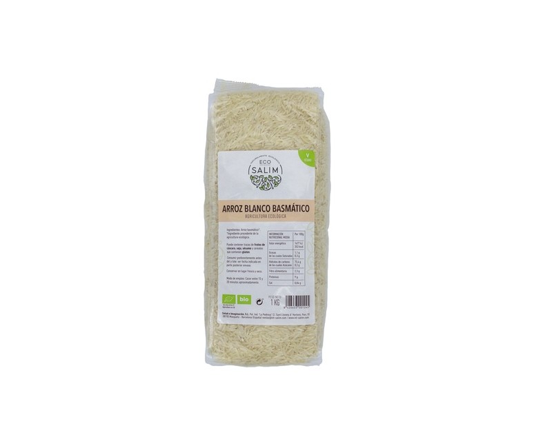 Arroz basmati blanco Eco 1 kg Eco Salim