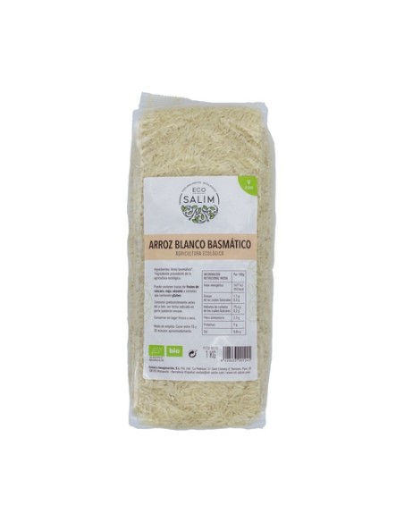Arroz basmati blanco Eco 1 kg Eco Salim