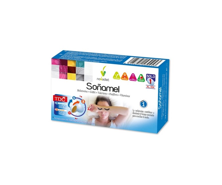 Soñamel (con melatonina) 30 comprimidos Nova Diet