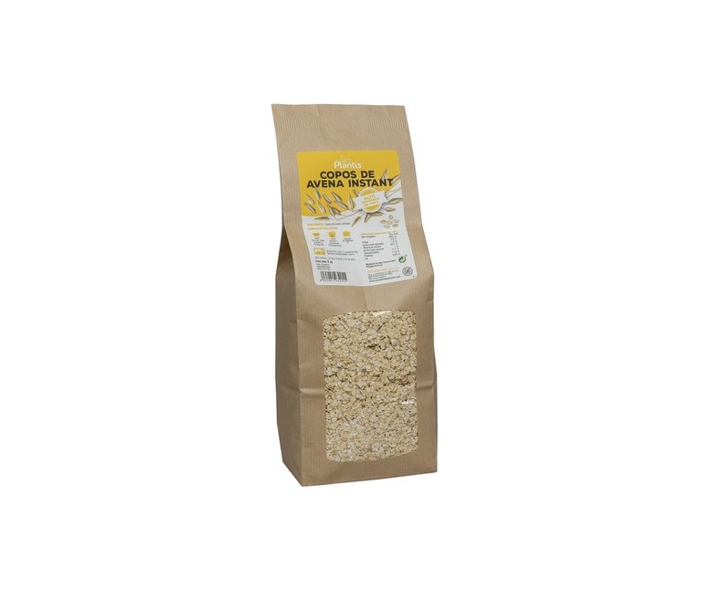 Copos de avena instantáneos 1 kg Plantis