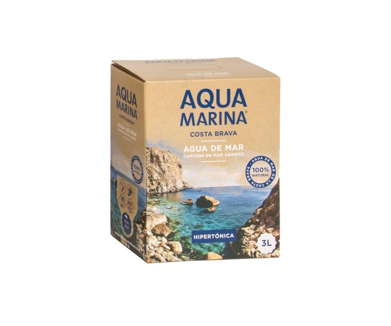 Agua de mar hipertónica 3 L Aquamarina Costa Brava