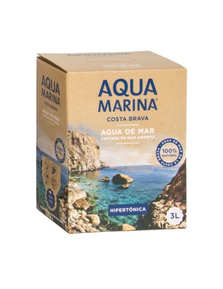 Agua de mar hipertónica 3 L Aquamarina Costa Brava