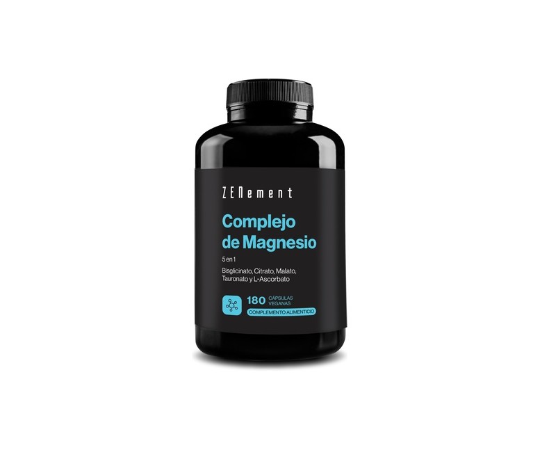 Complejo de Magnesio 5 en 1 180 cápsulas vegetales Zenement
