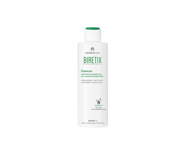 Limpiador facial activo purificante 200 ml de gel Biretix
