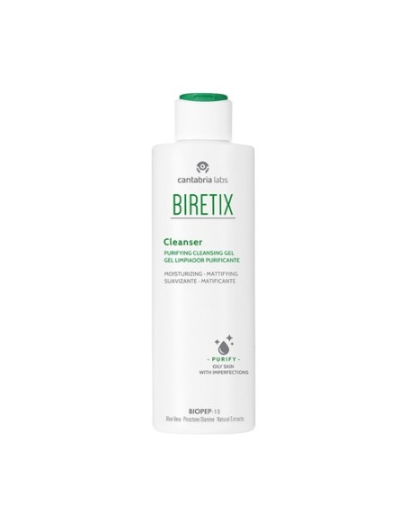 Limpiador facial activo purificante 200 ml de gel Biretix
