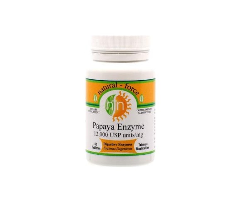 Papaya enzimas 60 comprimidos masticables Nutri-Force