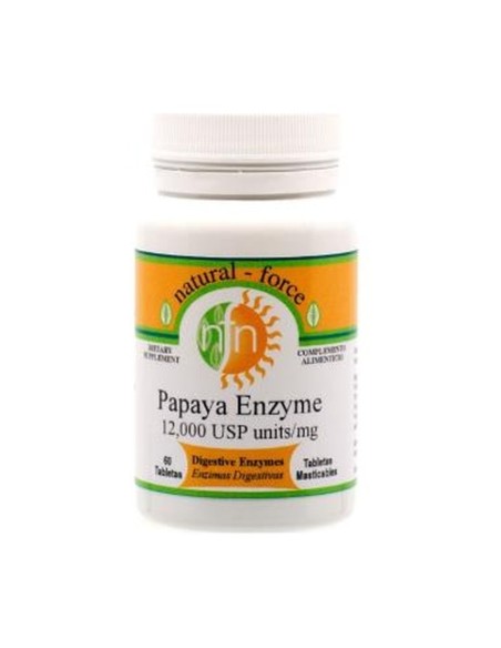 Papaya enzimas 60 comprimidos masticables Nutri-Force
